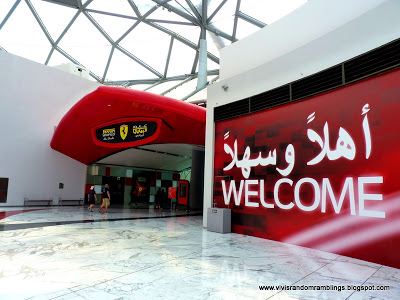 Entrance to Ferrari World Abu Dhabi